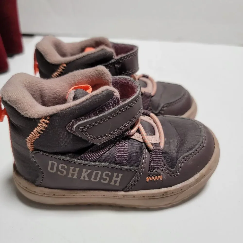 OshKosh B'gosh Toddler Boots Lace  Shoes Size 1